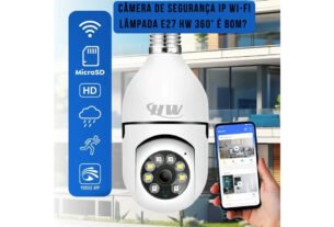 Câmera de Segurança IP Wi-Fi Lâmpada E27 HW 360° é bom
