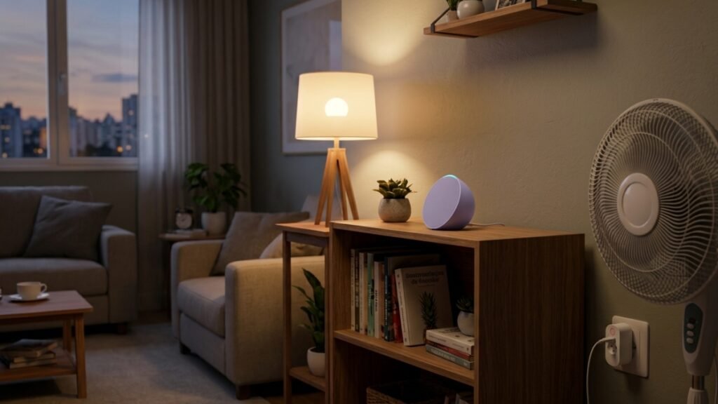 como começar sua casa inteligente com kit básico em ambiente residencial