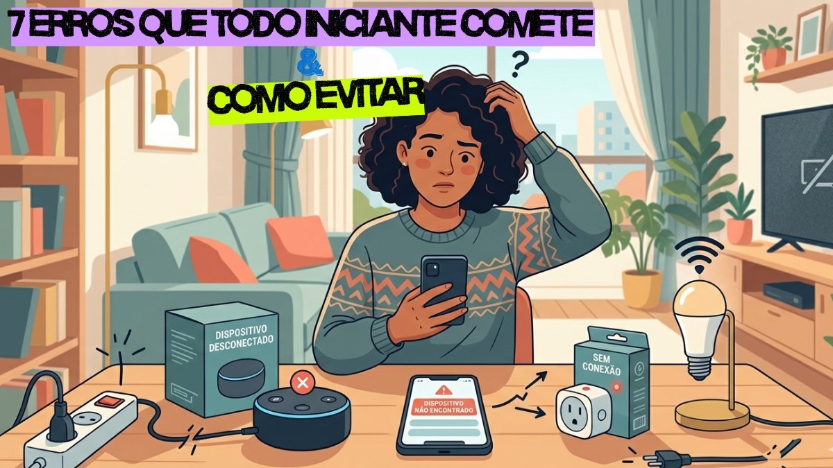 erros mais comuns automação residencial iniciante — guia de orientação Tech Residencial