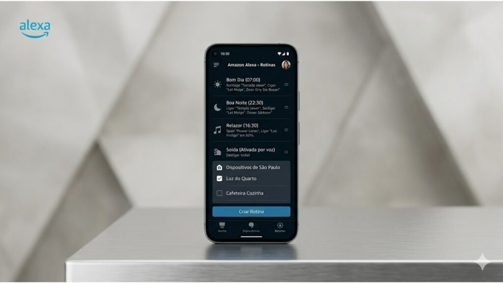 rotinas automáticas Alexa casa inteligente Brasil app