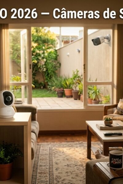 câmera de segurança Wi-Fi panorama de uso residencial brasileiro