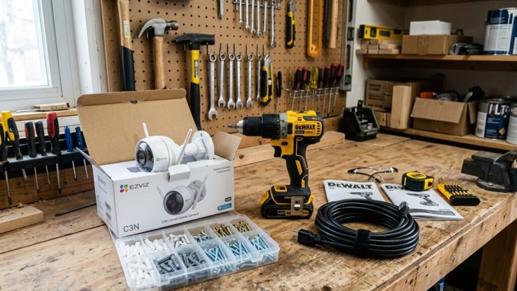 Como Instalar Câmera de Segurança Wi-Fi Sem Técnico em 8 Passos 2 materiais para instalar camera